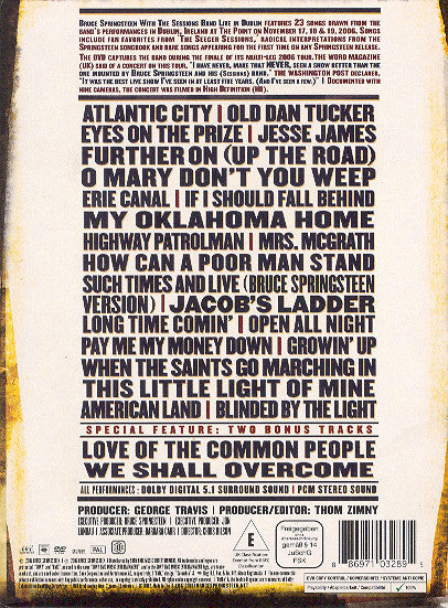 Bruce Springsteen With The Sessions Band : Live In Dublin (DVD-V, Copy Prot., Multichannel, PAL)