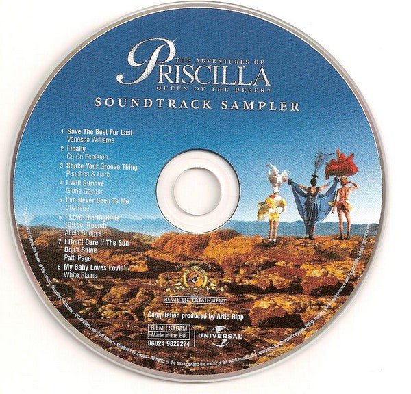 Various : The Adventures Of Priscilla Queen Of The Desert (DVD-V, Ltd, PAL + CD, Comp, Smplr)