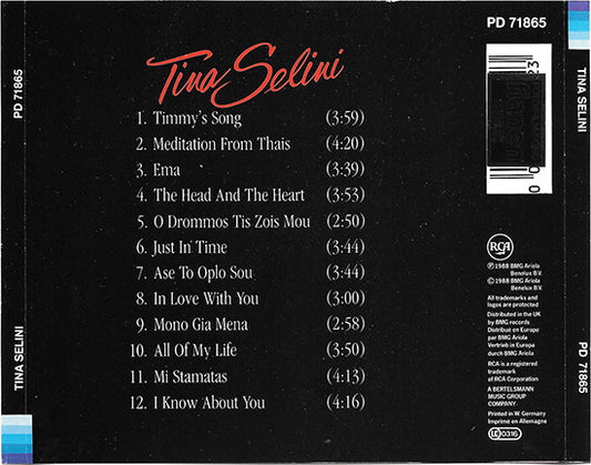 Tina Selini : Tina Selini (CD, Album)