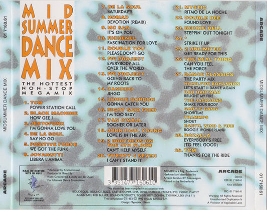 Various : Mid Summer Dance Mix (The Hottest Non-Stop Megamix) (CD, Comp, Mixed)
