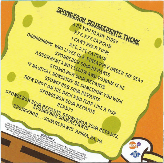 Various : Spongebob Squarepants Original Theme Highlights (Originele Liedjes Uit De Serie) (CD, EP, Comp, RE)