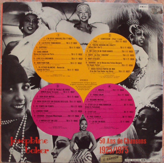 Josephine Baker : 50 Ans De Chansons (2xLP, Comp)