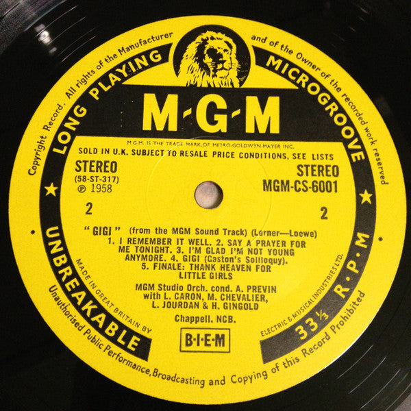 Lerner & Loewe : Gigi (LP, Album, RP)