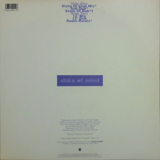Sofia Shinas : State Of Mind (12")
