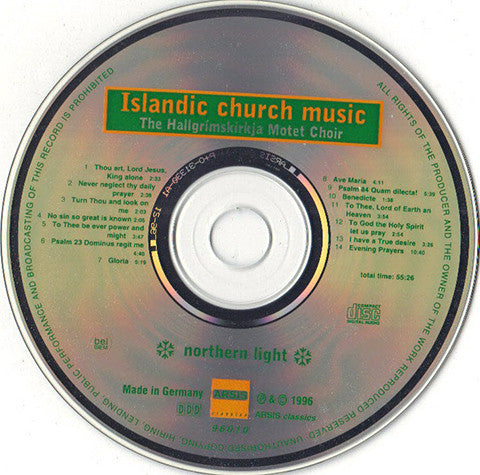 Mótettukór Hallgrímskirkju, Sigrún Hjálmtýsdóttir, Hörður Áskelsson : Northern Light (Islandic Church Music) (CD, Album)
