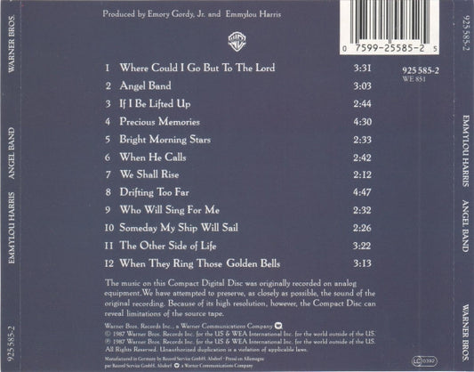 Emmylou Harris : Angel Band (CD, Album)