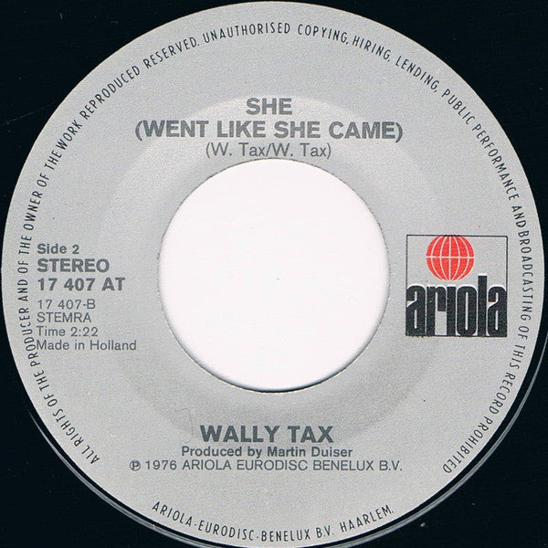 Wally Tax : Let's Dance (7", Single)