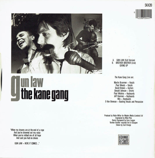 The Kane Gang : Gun Law (12")