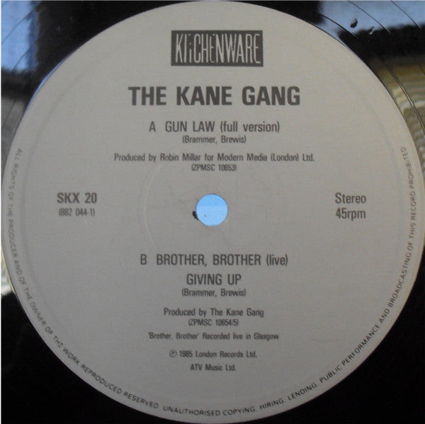 The Kane Gang : Gun Law (12")