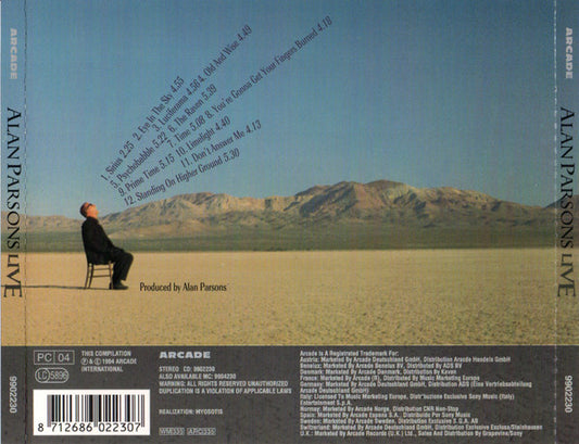 Alan Parsons : Alan Parsons Live (CD, Album)