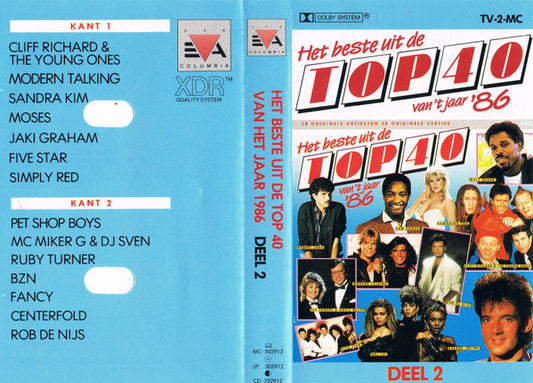 Various : Het Beste Uit De Top 40 Van 'T Jaar '86 (2xCass, Comp)