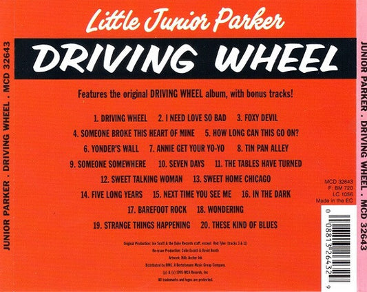Little Junior Parker : Driving Wheel (CD, Album, RE)