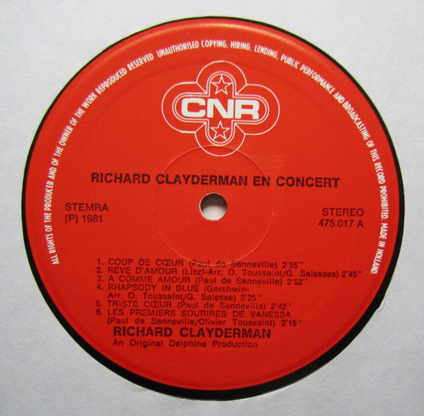 Richard Clayderman : En Concert (2xLP, Album, Gat)