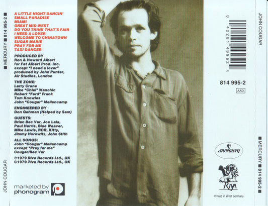 John Cougar Mellencamp : John Cougar (CD, Album, RE, PDO)