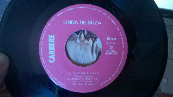 Linda De Suza : Uma Moça Chorava (7", Single)