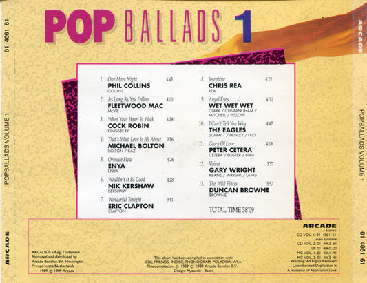 Various : Pop Ballads Volume 1 (CD, Comp)