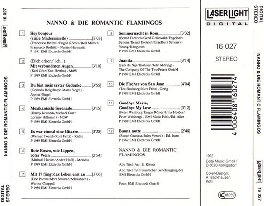Nanno (2) & Romantic Flamingos : Hey Bonjour (CD, Album)