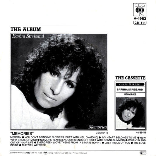 Barbra Streisand : Memory (7", Single)