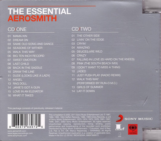 Aerosmith : The Essential Aerosmith (2xCD, Comp, RE, Sup)