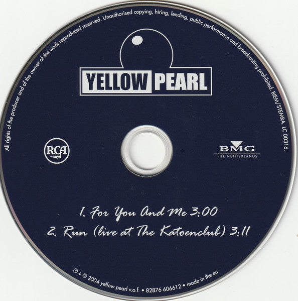 Yellow Pearl : For You And Me (CD, Single)