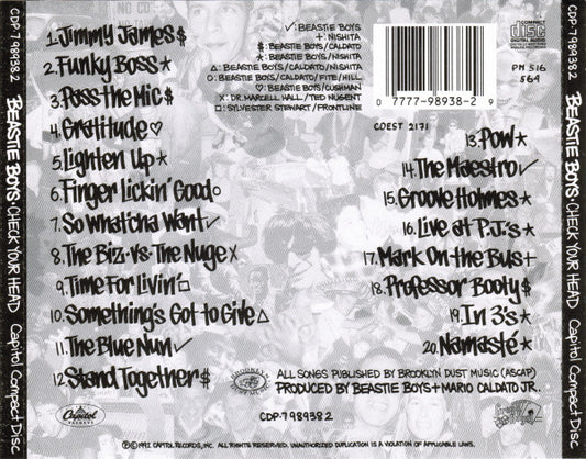 Beastie Boys : Check Your Head (CD, Album, RP)