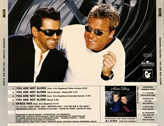 Modern Talking : You Are Not Alone (CD, Maxi, Promo)