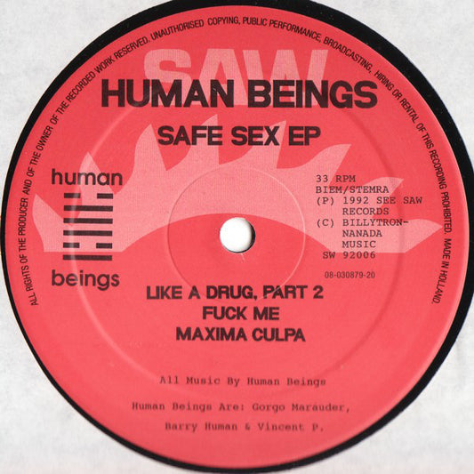 Human Beings : Safe Sex EP (12", EP)