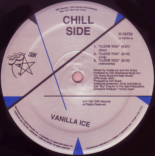 Vanilla Ice : I Love You (12")