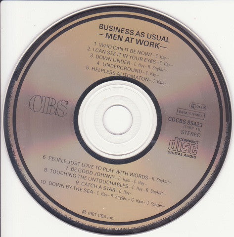 Men At Work : Business As Usual (CD, Album, RE)