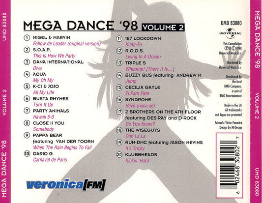 Various : Mega Dance '98 Volume 2 (CD, Comp)