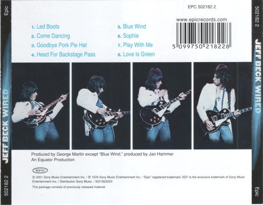 Jeff Beck : Wired (CD, Album, RE, RM)