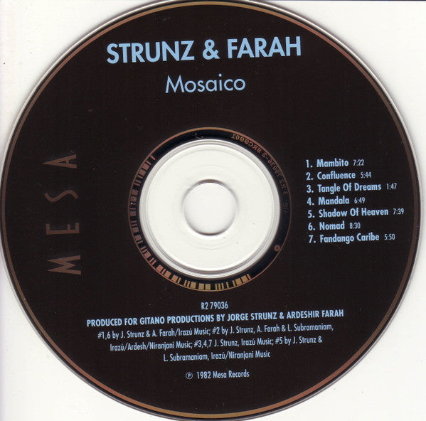 Strunz & Farah : Mosaico (CD, Album, RE)
