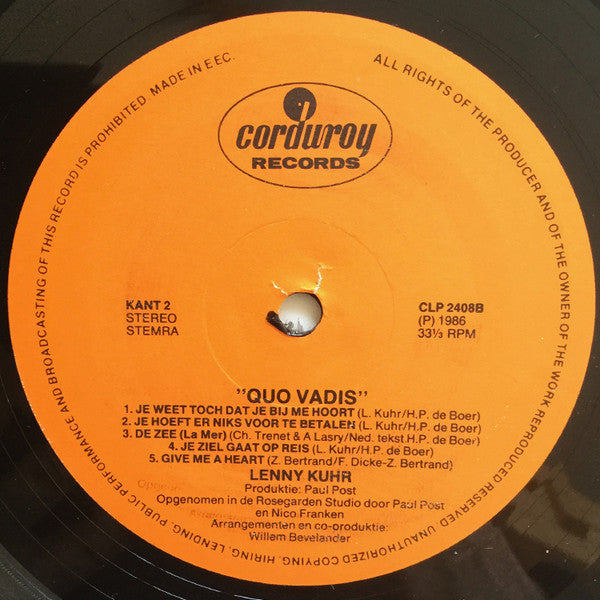 Lenny Kuhr : Quo Vadis (LP, Album)