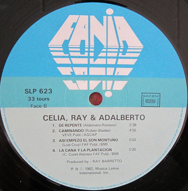 Ray Barretto Y Su Orquestra Canta Celia Cruz, Adalberto Santiago : Celia, Ray & Adalberto - Tremendo Trio! (LP, Album)