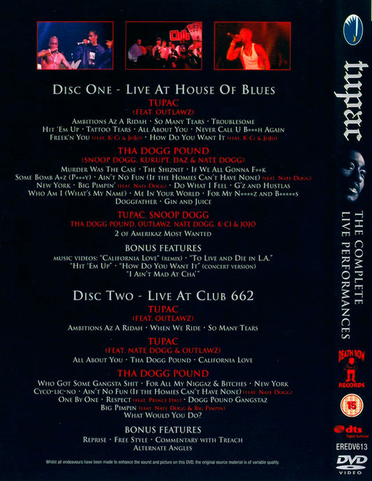 2Pac : The Complete Live Performances (2xDVD-V, S/Edition)