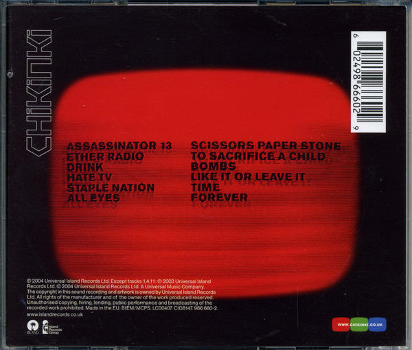 Chikinki : Lick Your Ticket (CD, Album, S/Edition)