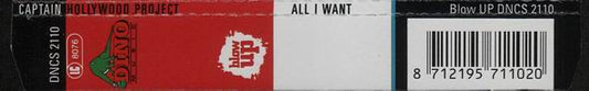 Captain Hollywood Project : All I Want (CD, Maxi)