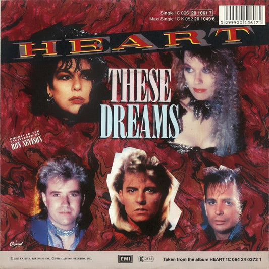 Heart : These Dreams (7", Single)