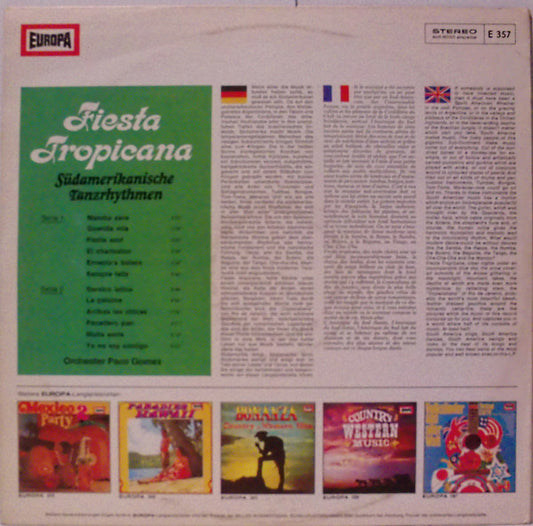 Orchester Paco Gomez : Fiesta Tropicana - Südamerikanische Tanzrhythmen (LP, Album)