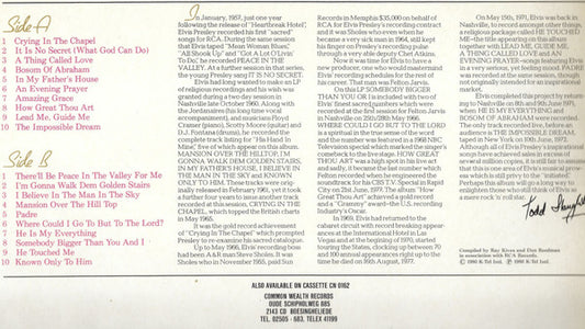 Elvis Presley : Elvis Gospels (LP, Comp)