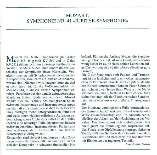 Wolfgang Amadeus Mozart / Joseph Haydn : Herbert von Karajan, Berliner Philharmoniker : Symphonie Nr. 41 »Jupiter-Symphonie« / Symphonie Nr. 104 »Londoner« (CD, Comp, RM)