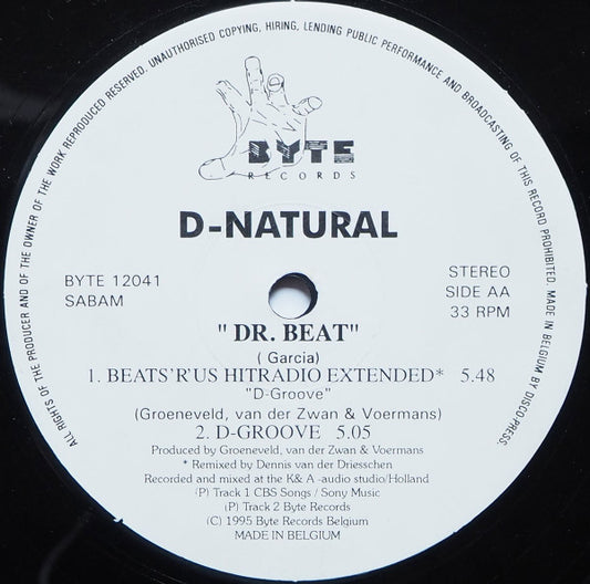 D-Natural : Dr. Beat (12")