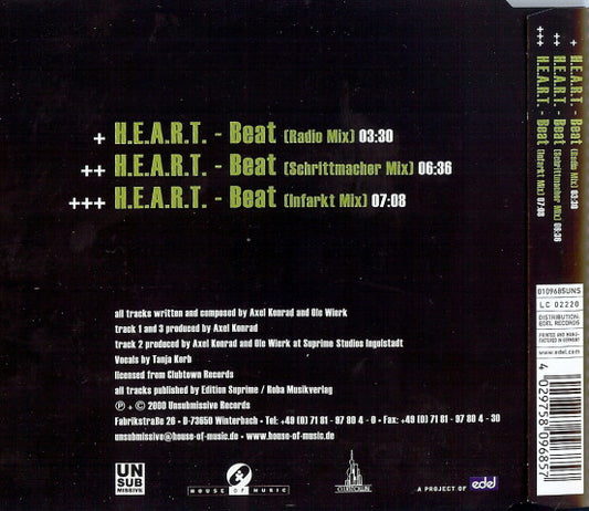 Axel Konrad : H.E.A.R.T. - Beat (CD, Maxi)