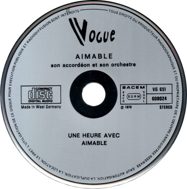Aimable : Une Heure Avec Aimable (CD, Album)