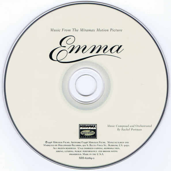 Rachel Portman : Emma - Music From The Miramax Motion Picture (CD, Album)