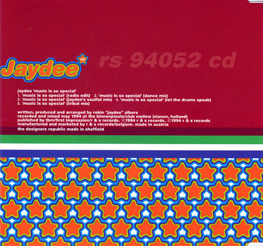 Jaydee : Music Is So Special (CD, Single)