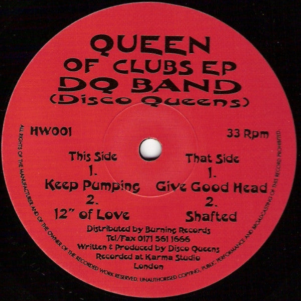 Disco Queens : Queen Of Clubs EP (12", EP)