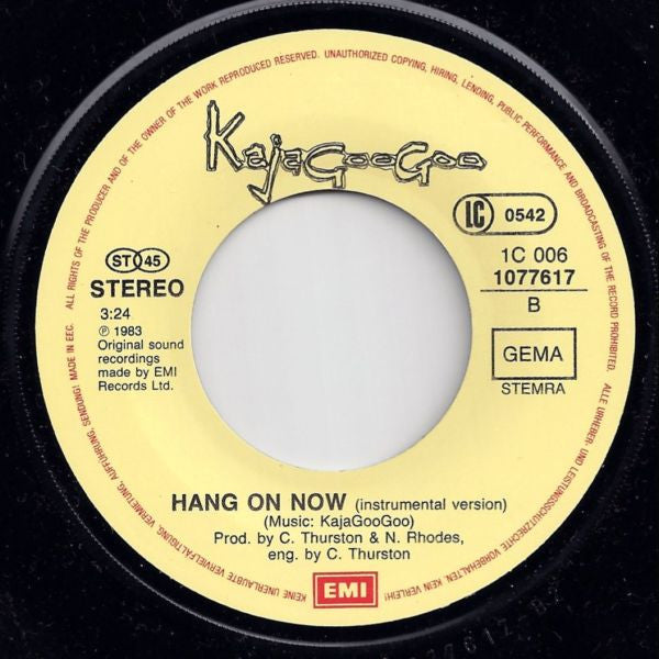 Kajagoogoo : Hang On Now (7", Single)