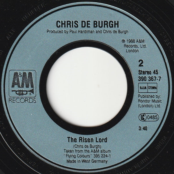 Chris de Burgh : Missing You (7", Single)