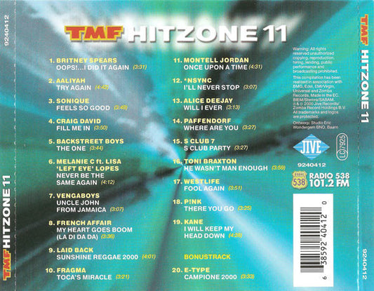 Various : TMF Hitzone 11 (CD, Comp)